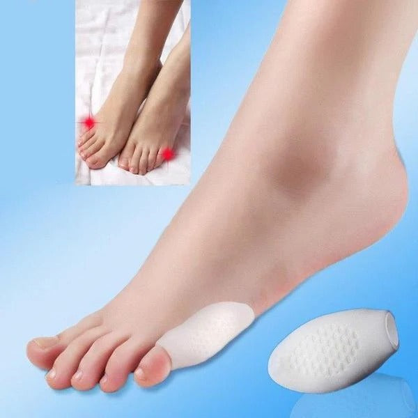 Dual Loop Gel Band Silicone Toe Separator for Little Toes - Comfort & Alignment Support
