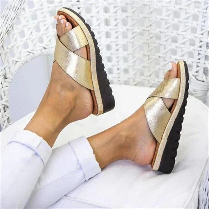 Stylish Women's Open Toe Platform Sandals with Ankle Strap & Stacked Wedge Heel - Perfect for Summer Fashion