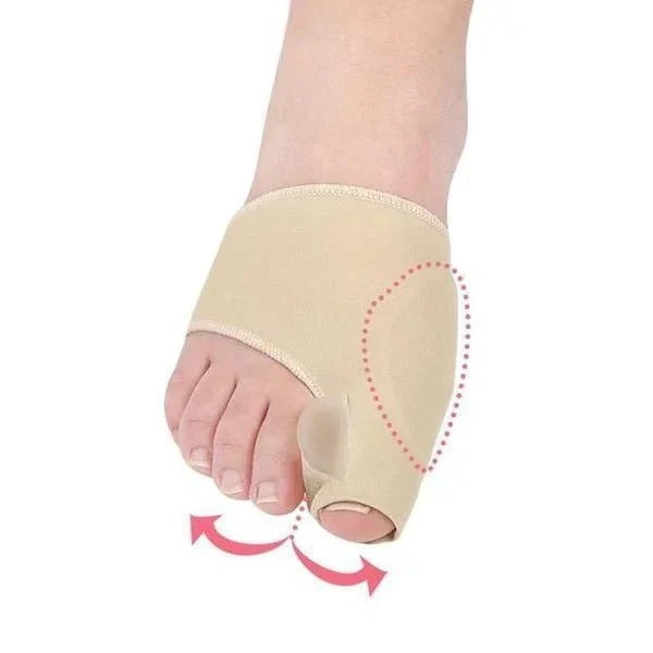 Silicone Gel Toe Sleeves with Soft Fabric Metatarsal Cushion Wrap for Pain Relief and Comfort