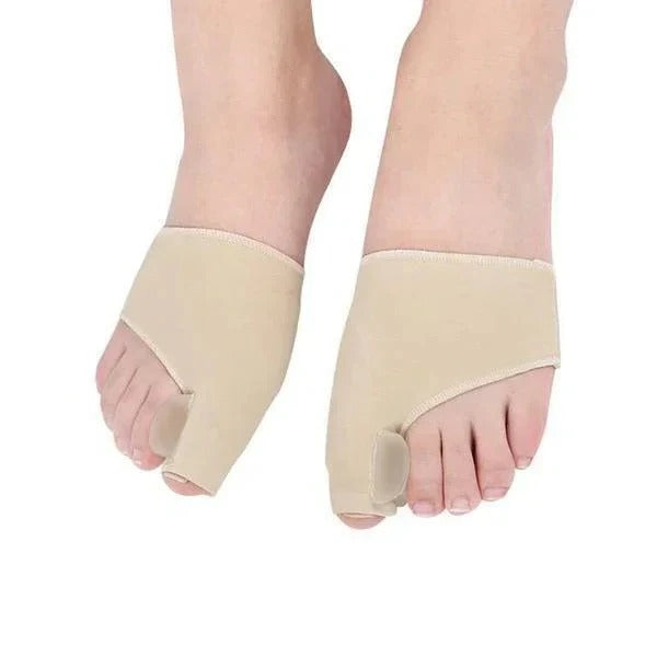 Silicone Gel Toe Sleeves with Soft Fabric Metatarsal Cushion Wrap for Pain Relief and Comfort