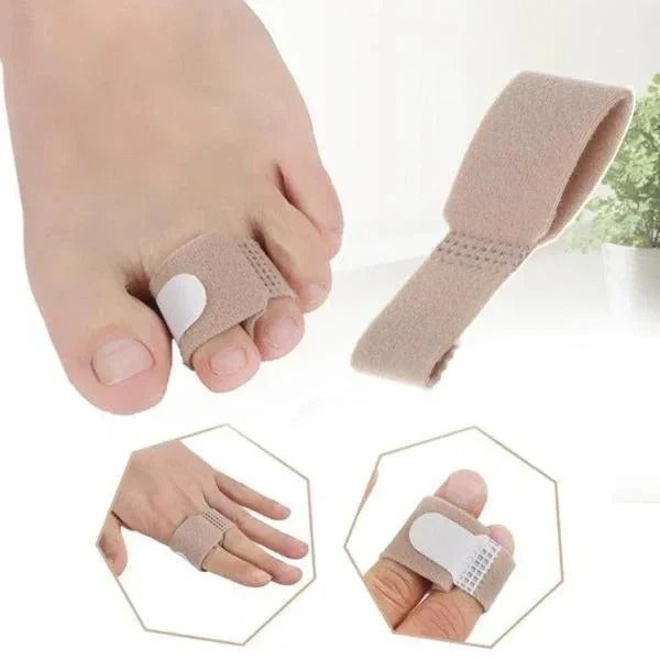 Dual Loop Silicone Toe Knuckle Cushion Pad - Protective Wrap for Comfort & Relief