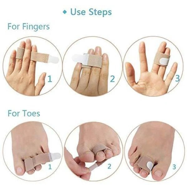 Dual Loop Silicone Toe Knuckle Cushion Pad - Protective Wrap for Comfort & Relief