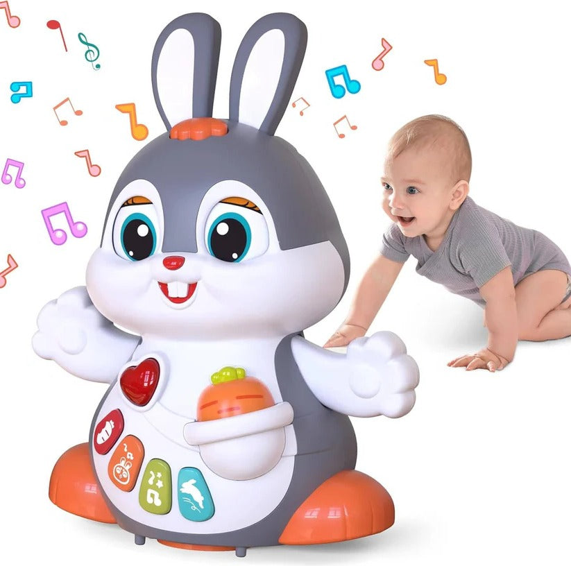 Easter-Themed Baby Crawling Musical Bunny Toy for Infants 6-12 Months - Engaging and Fun Developmental Toy