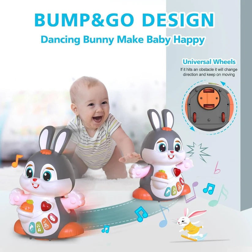 Easter-Themed Baby Crawling Musical Bunny Toy for Infants 6-12 Months - Engaging and Fun Developmental Toy