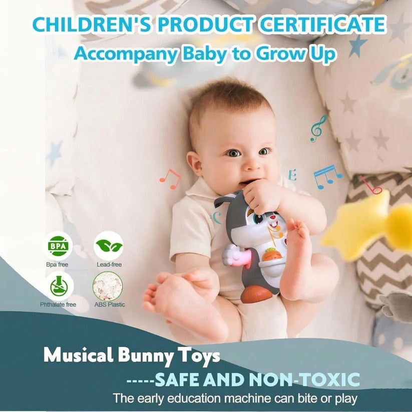 Easter-Themed Baby Crawling Musical Bunny Toy for Infants 6-12 Months - Engaging and Fun Developmental Toy