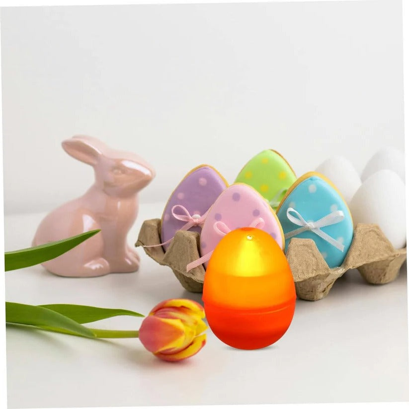 Fillable Clear Shell Glow-in-the-Dark Easter Eggs for Hunts & Basket Decor - Perfect for Kids' Easter Celebrations