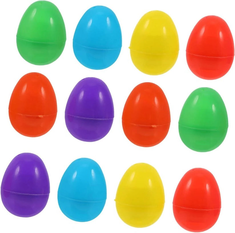 Fillable Clear Shell Glow-in-the-Dark Easter Eggs for Hunts & Basket Decor - Perfect for Kids' Easter Celebrations