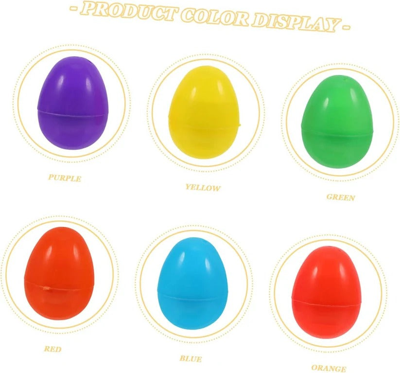 Fillable Clear Shell Glow-in-the-Dark Easter Eggs for Hunts & Basket Decor - Perfect for Kids' Easter Celebrations