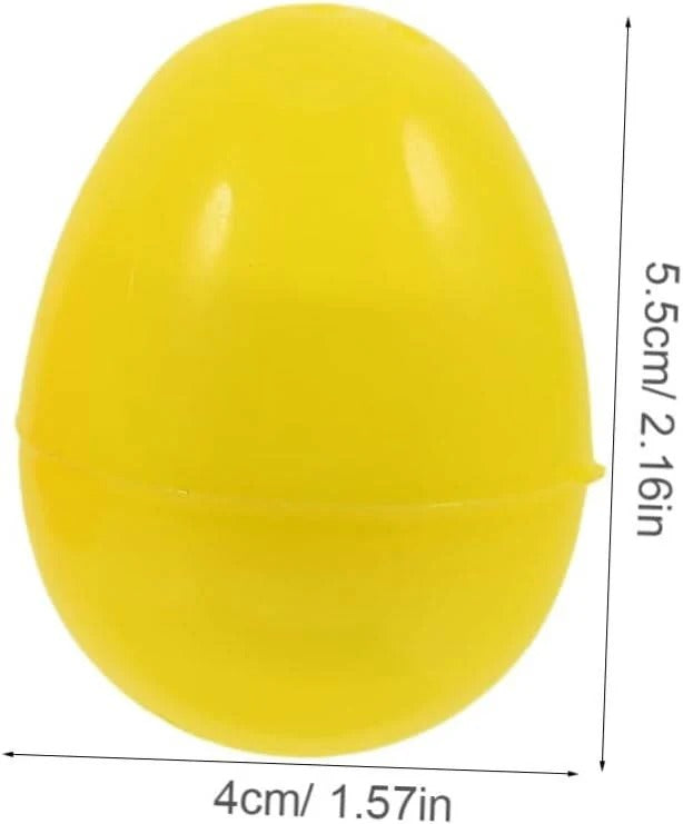 Fillable Clear Shell Glow-in-the-Dark Easter Eggs for Hunts & Basket Decor - Perfect for Kids' Easter Celebrations