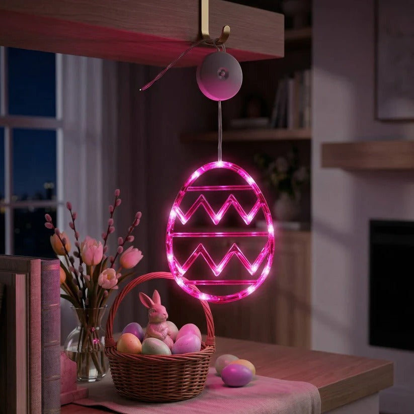 Vibrant LED Easter Egg String Lights - Colorful Decorative Lights for Home & Party Celebrations