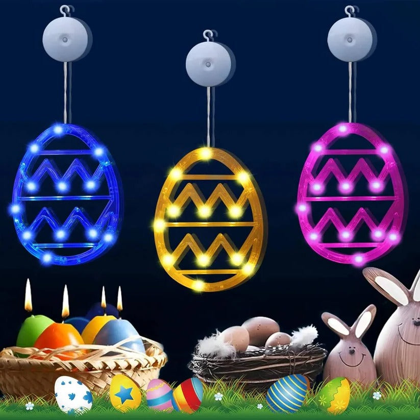 Vibrant LED Easter Egg String Lights - Colorful Decorative Lights for Home & Party Celebrations