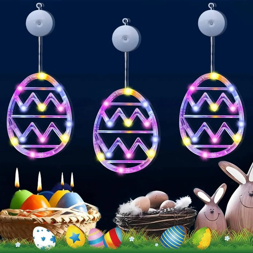 Vibrant LED Easter Egg String Lights - Colorful Decorative Lights for Home & Party Celebrations