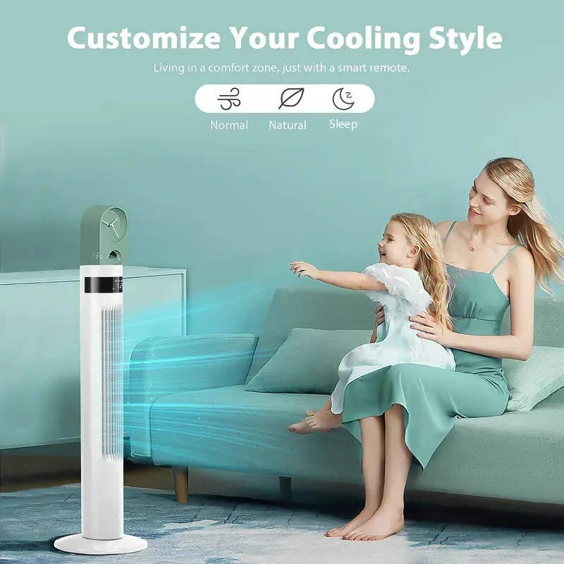 Bladeless Standing Air Cooler - Ultra Quiet Operation, 3 Adjustable Speed Modes, Perfect for Indoor Comfort