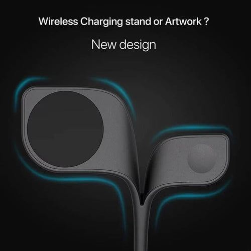 3-in-1 Multi-Device MagSafe Charging Pad for iPhone, AirPods, and Apple Watch - Fast Wireless Charging Station