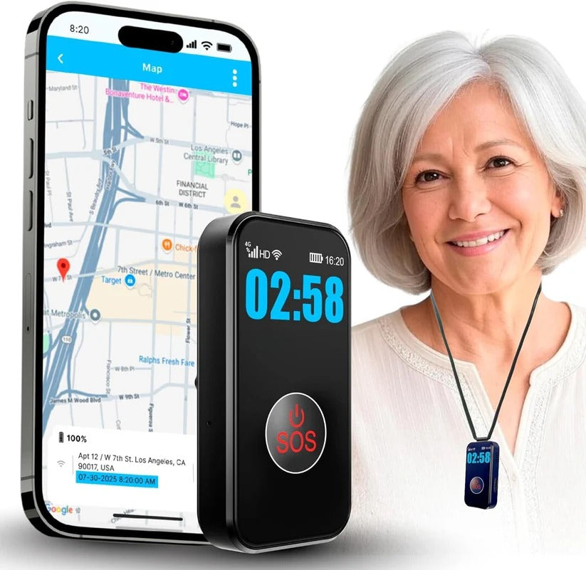 Waterproof GPS Smartwatch with Two-Way Calling & Emergency Alert Button - Perfect for Outdoor Adventures