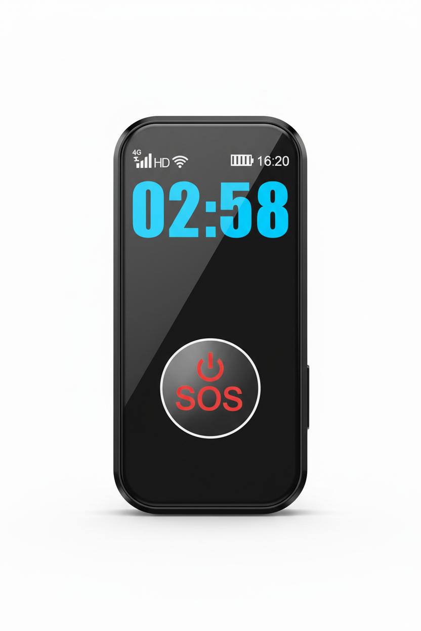 Waterproof GPS Smartwatch with Two-Way Calling & Emergency Alert Button - Perfect for Outdoor Adventures