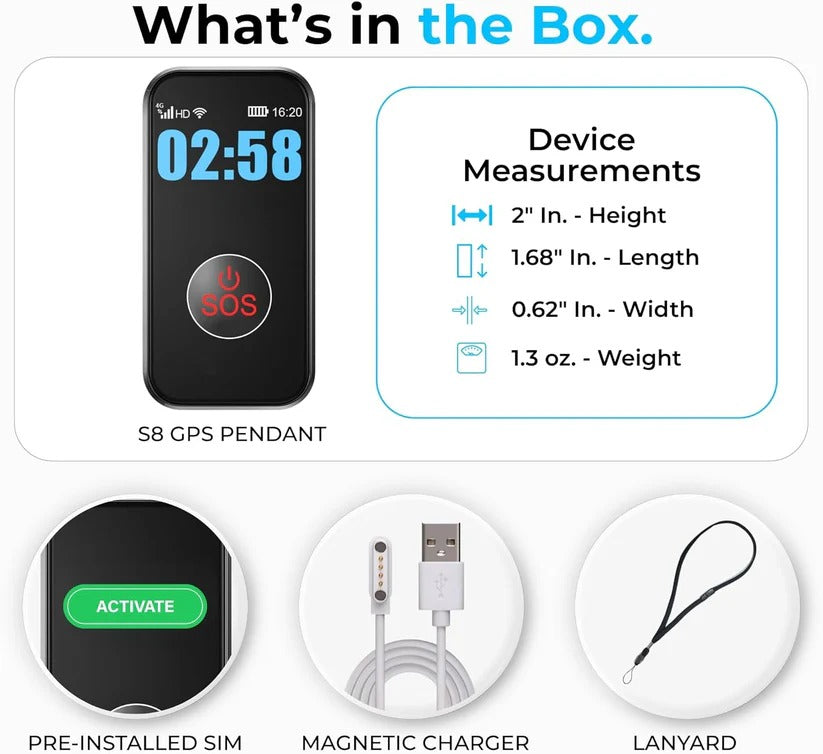 Waterproof GPS Smartwatch with Two-Way Calling & Emergency Alert Button - Perfect for Outdoor Adventures