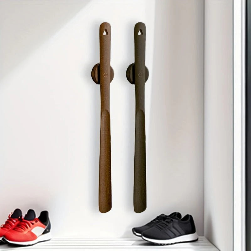 Ergonomic Long Handled Shoe Horn with Curved Neck - Easy Wear & Comfortable Grip
