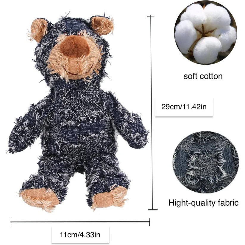 Durable Reinforced Plush Dog Toy with Squeaker - Perfect for Tugging, Chewing, and Interactive Play