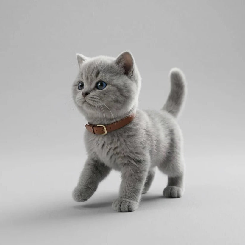 Interactive Battery-Operated Plush Cat Toy with Walking Motion and Sound Effects – Perfect for Kids