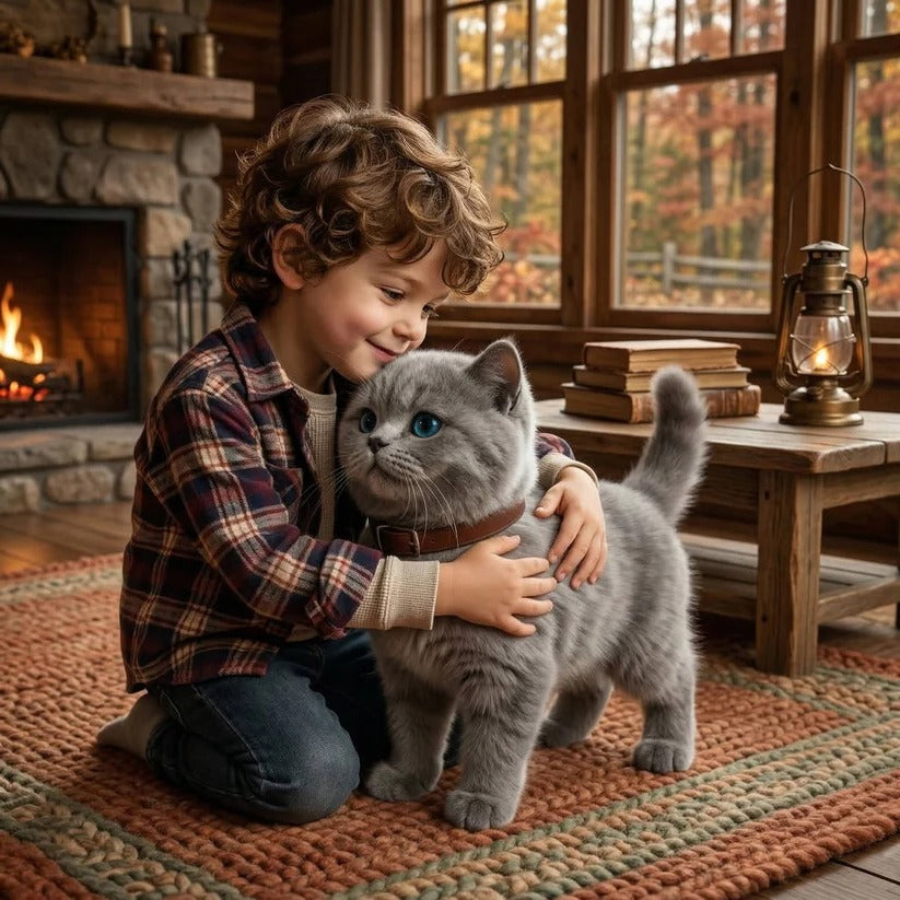 Interactive Battery-Operated Plush Cat Toy with Walking Motion and Sound Effects – Perfect for Kids