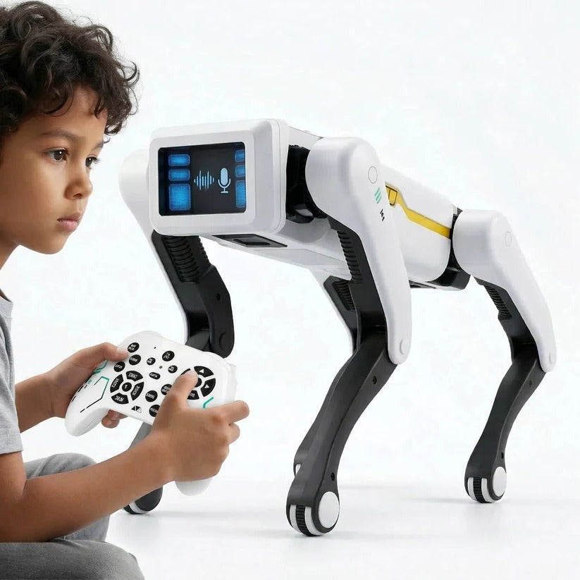 Interactive Rechargeable Robot Dog for Kids - Voice Control, Remote Control & Fun Features