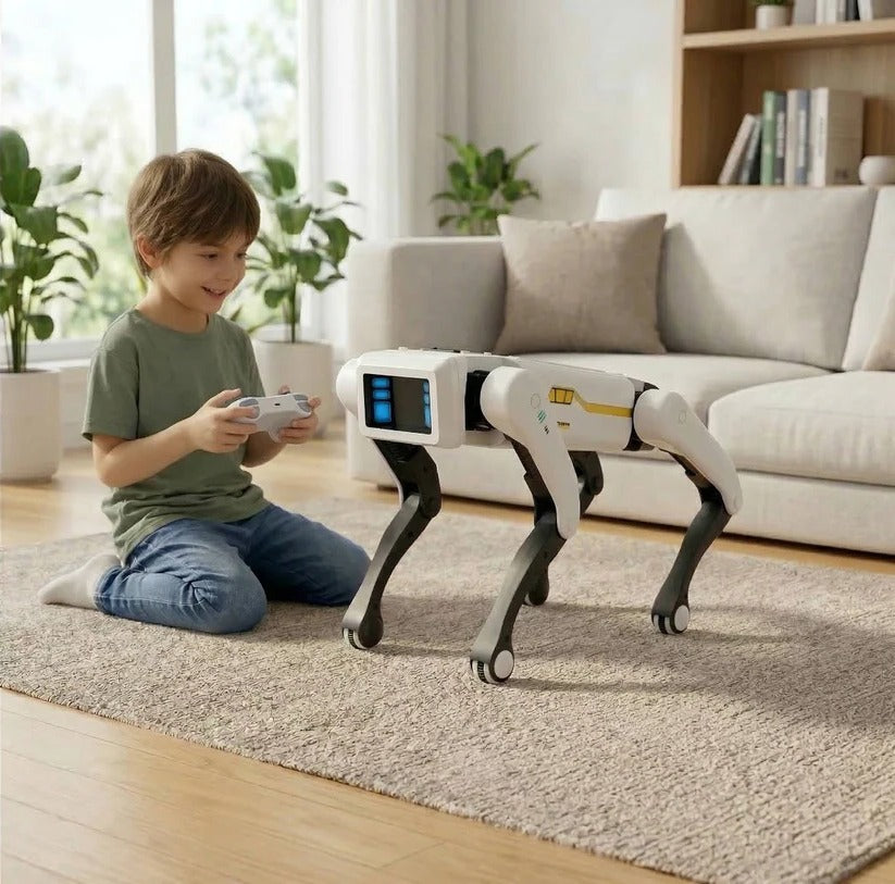 Interactive Rechargeable Robot Dog for Kids - Voice Control, Remote Control & Fun Features