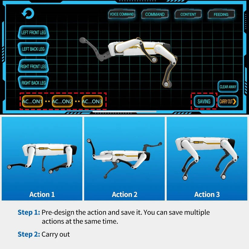 Interactive Rechargeable Robot Dog for Kids - Voice Control, Remote Control & Fun Features