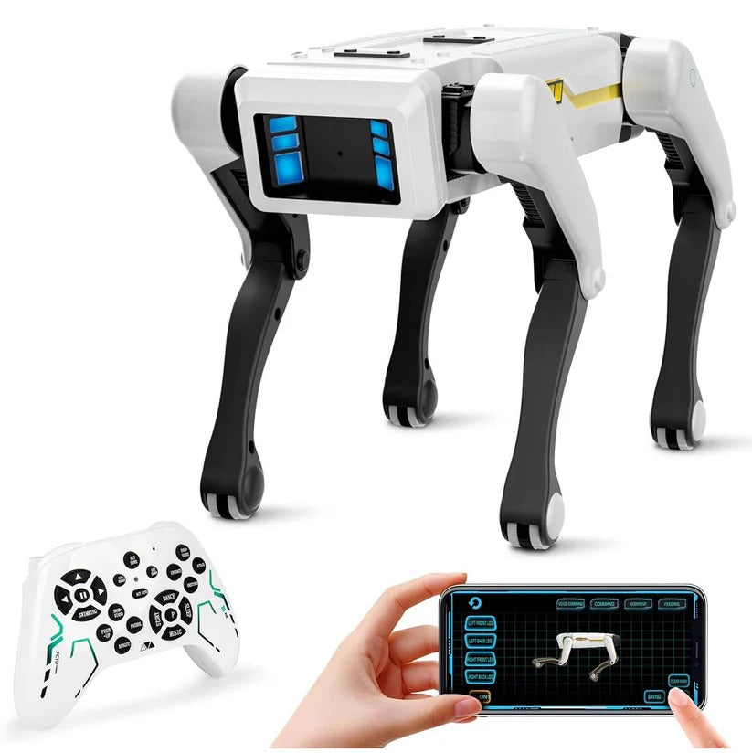 Interactive Rechargeable Robot Dog for Kids - Voice Control, Remote Control & Fun Features
