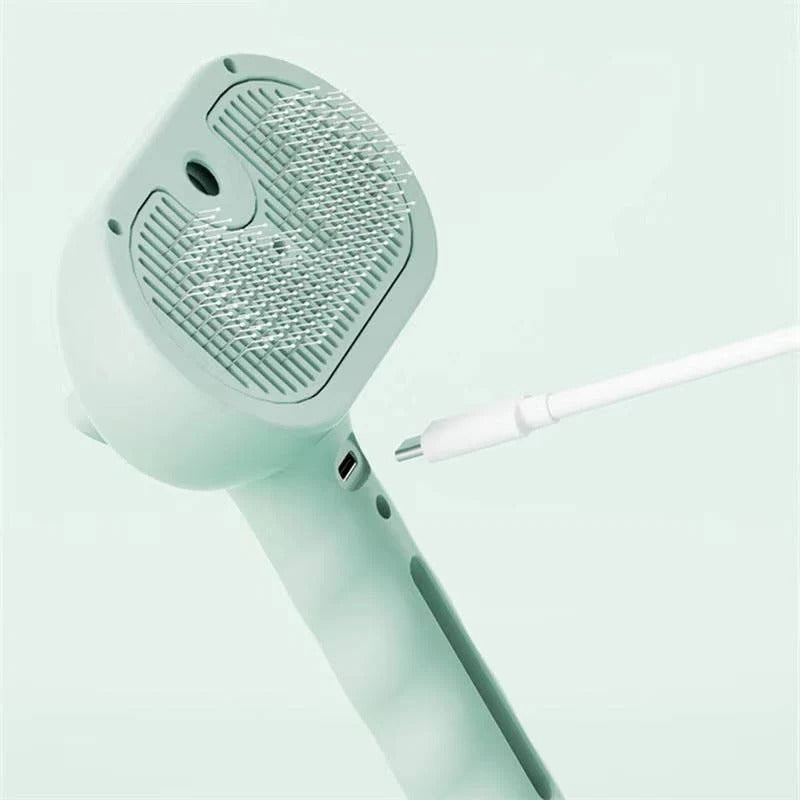 Self-Cleaning Steam Pet Grooming Brush for Dogs & Cats - Effortless Fur Removal & De-shedding Tool