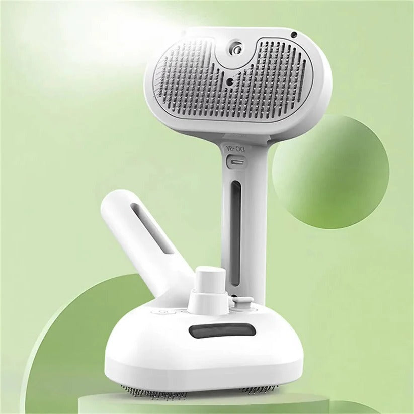 Self-Cleaning Steam Pet Grooming Brush for Dogs & Cats - Effortless Fur Removal & De-shedding Tool