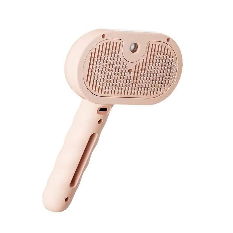 Self-Cleaning Steam Pet Grooming Brush for Dogs & Cats - Effortless Fur Removal & De-shedding Tool
