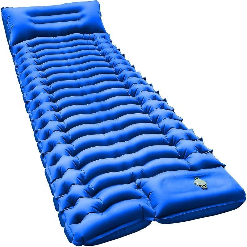 Ultra-Lightweight Inflatable Camping Sleeping Mat with Built-In Pillow - Perfect for Outdoor Adventures