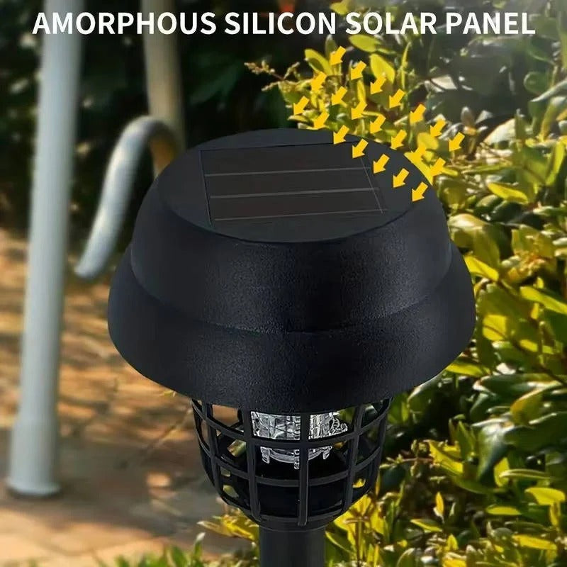 4-Pack Solar Powered Mosquito Zapper & Trap Lights for Patio & Backyard - Eco-Friendly Insect Control Solution