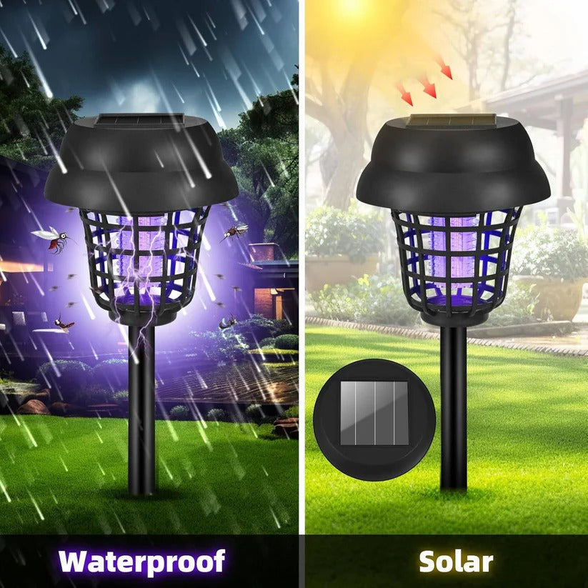 4-Pack Solar Powered Mosquito Zapper & Trap Lights for Patio & Backyard - Eco-Friendly Insect Control Solution