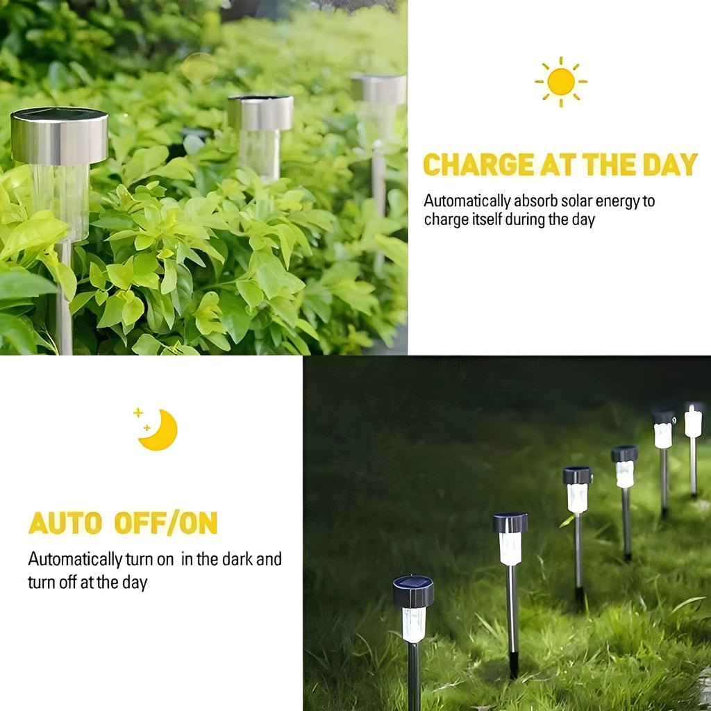 10-Pack Solar Powered LED Fairy Lights for Garden & Yard Decor – Eco-Friendly Outdoor String Lights