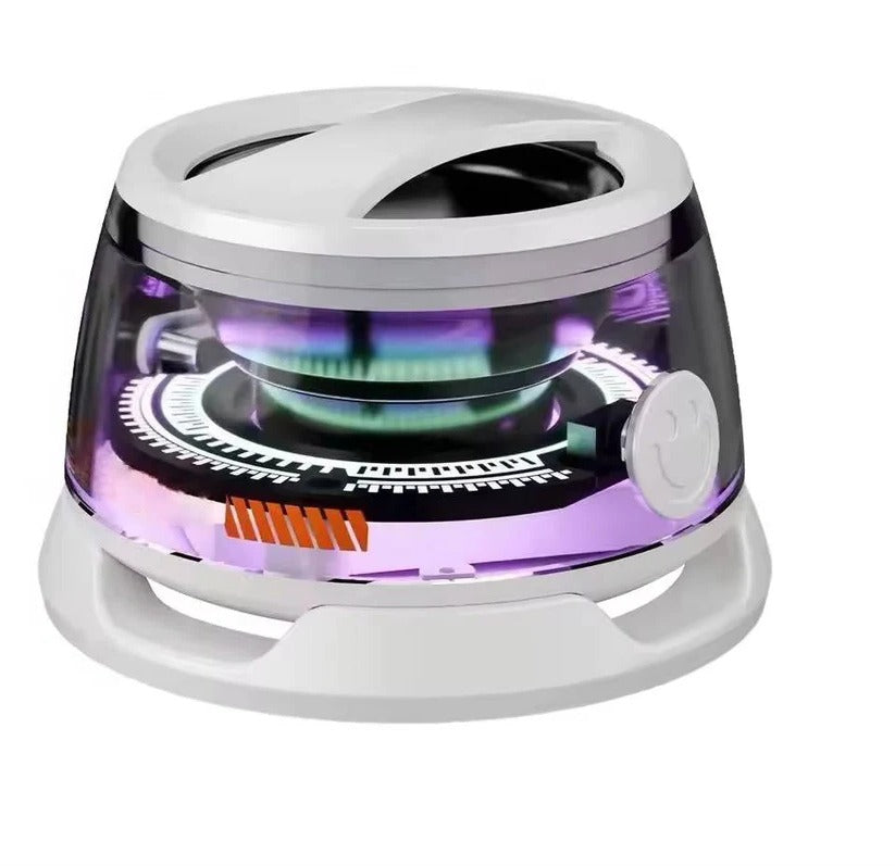Mini Bluetooth 5.3 Speaker with Magnetic Base, RGB Lighting & Superior Sound Quality - Portable Wireless Speaker for Home, Outdoor & Party Use