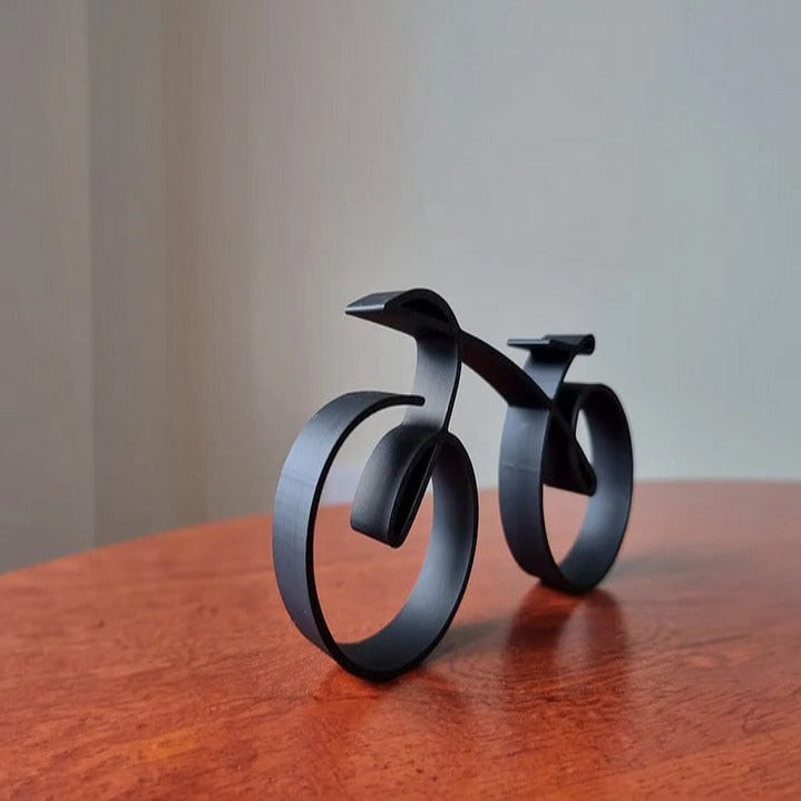 Elegant Wire Frame Bicycle Sculpture - Unique Desk Display Art for Home & Office Decor