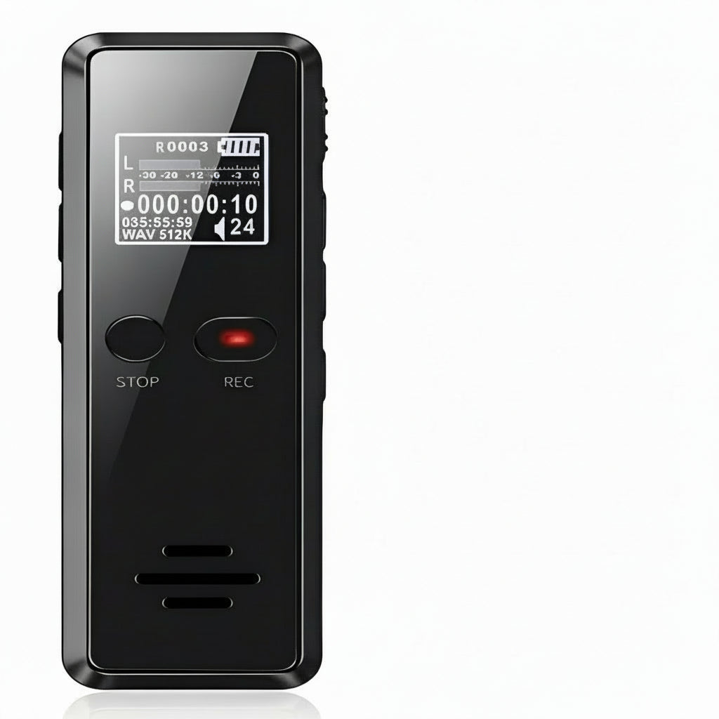 High-Quality Digital Voice Recorder with Built-In Speaker & Noise Reduction - Perfect for Meetings, Lectures, and Interviews