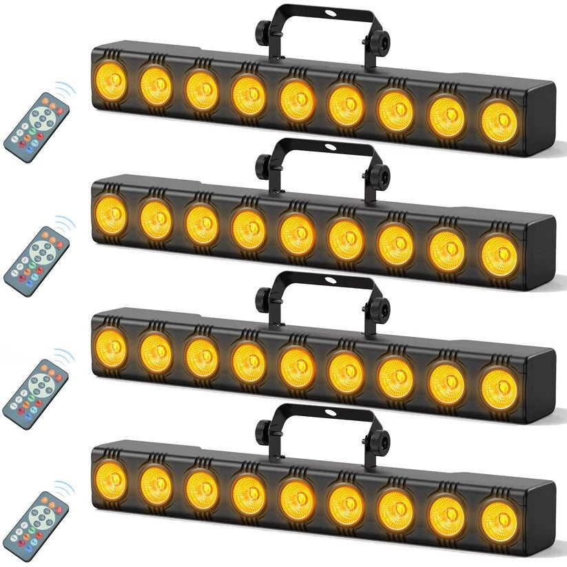 36W RGBW LED Wash Light Bar - DMX DJ Stage Uplight with Remote Control for Parties, Events & Performances