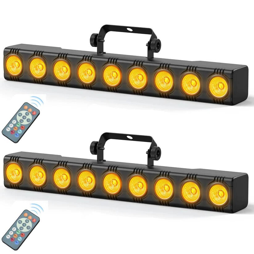 36W RGBW LED Wash Light Bar - DMX DJ Stage Uplight with Remote Control for Parties, Events & Performances