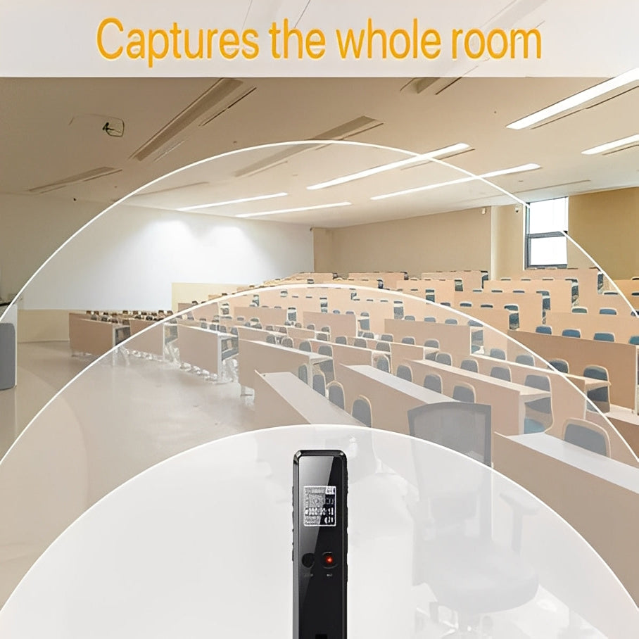 High-Quality Digital Voice Recorder with Built-In Speaker & Noise Reduction - Perfect for Meetings, Lectures, and Interviews