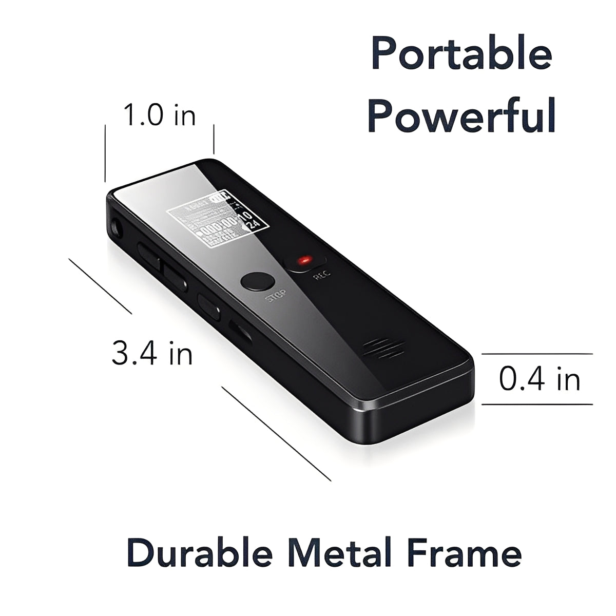 High-Quality Digital Voice Recorder with Built-In Speaker & Noise Reduction - Perfect for Meetings, Lectures, and Interviews