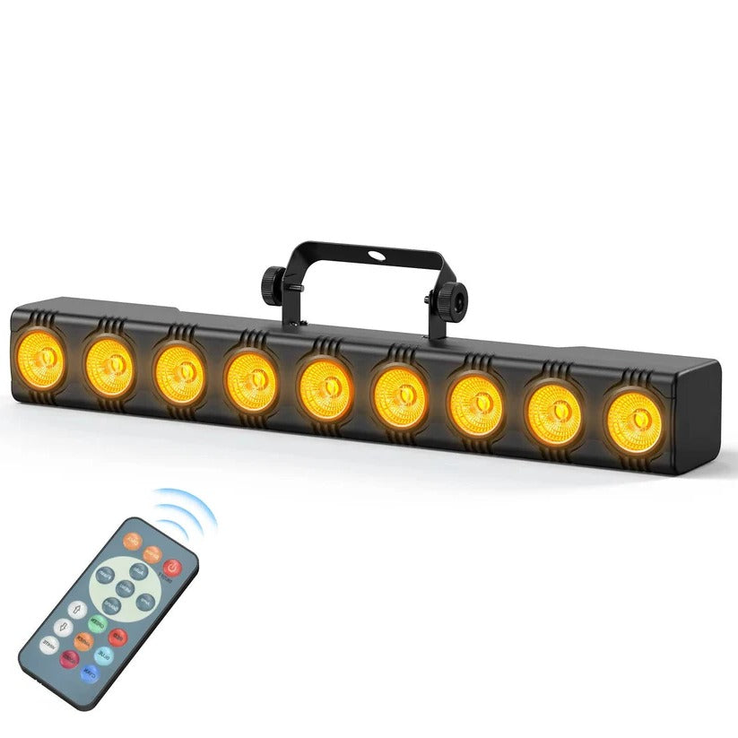 36W RGBW LED Wash Light Bar - DMX DJ Stage Uplight with Remote Control for Parties, Events & Performances