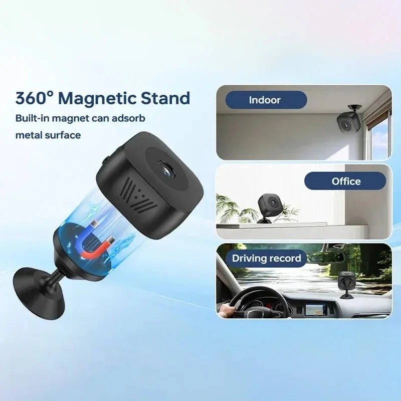 Mini 4K Wi-Fi Indoor Security Camera | Night Vision, Motion Alerts & Smart Monitoring