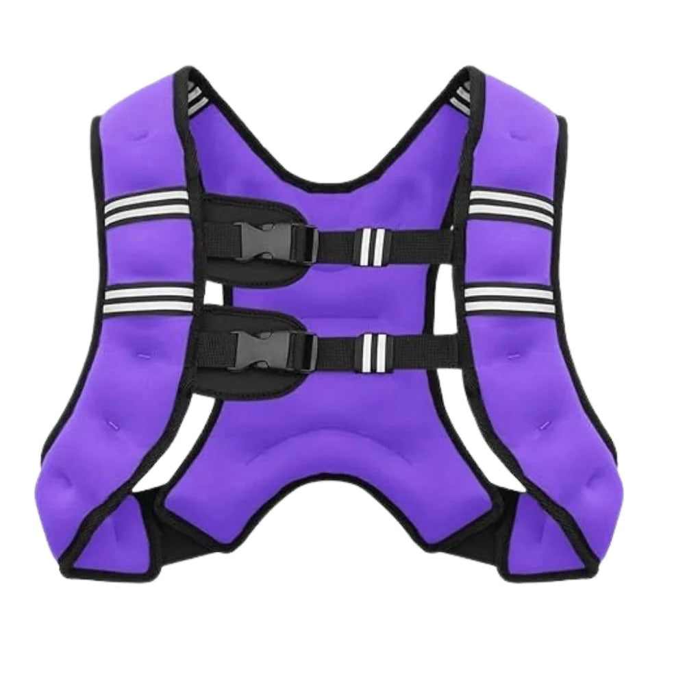 Adjustable Weighted Training Vest for Running - Breathable Channels & Reflective Stripes for Enhanced Comfort & Safety