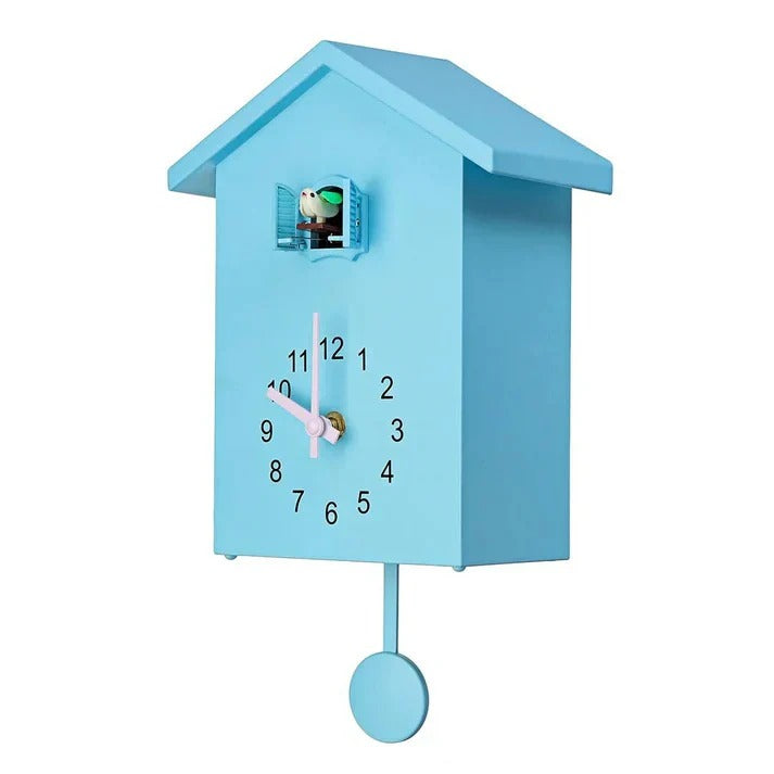 Elegant Bird Accent Wall Clock with Adjustable Sound – Decorative Timepiece for Home Decor