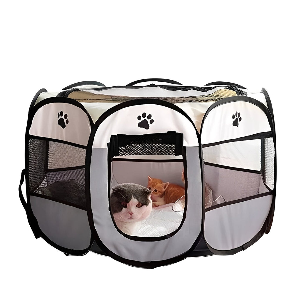 Cozy Indoor/Outdoor Pet Tent for Cats & Small Dogs - Portable, Waterproof, and Easy to Assemble