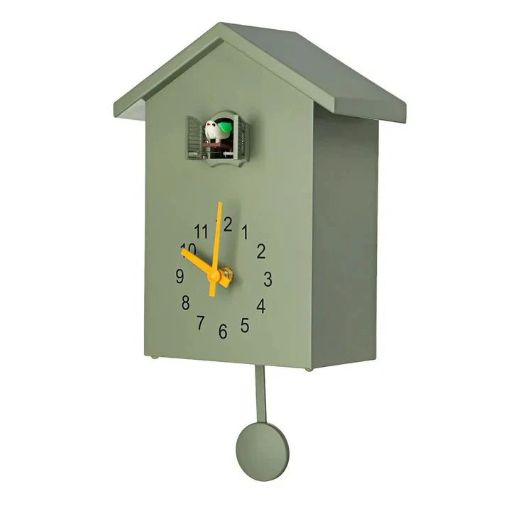 Elegant Bird Accent Wall Clock with Adjustable Sound – Decorative Timepiece for Home Decor