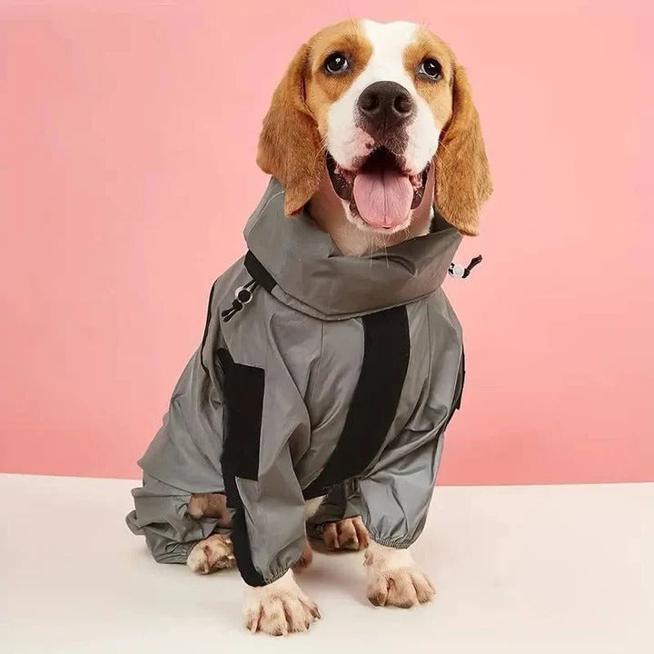 Adjustable Waterproof Dog Raincoat - Perfect Fit for All Breeds